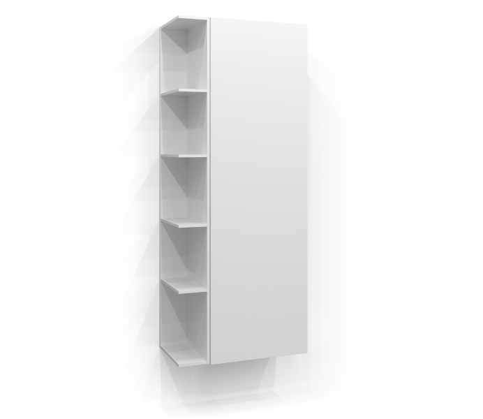 Højskab 160x50 med fri opbevaring